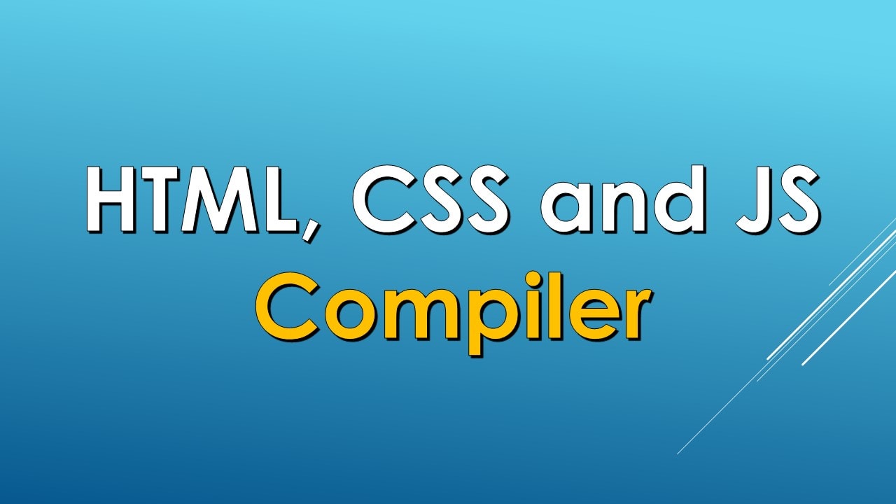 HTML CSS JS Compiler