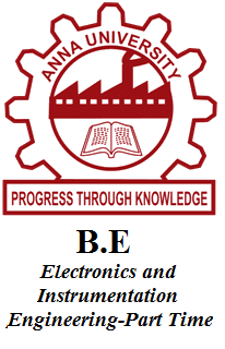 B.E Electronics and Instrumentation Engineering-Part Time