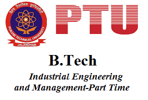 B.Tech Industrial Engineering and Management-Part Time