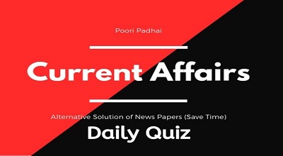 Current Affairs Daily Quiz