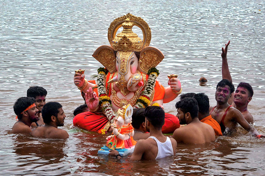 Ganesh Visarjan Time to say bye to lord ganesh to wish him back soon